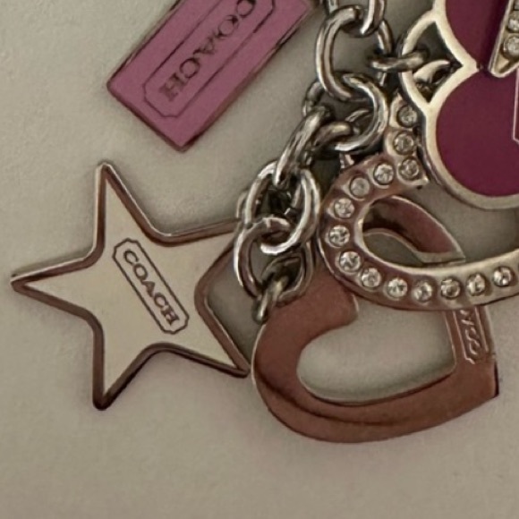 Coach Star and Heart Keychain EUC - Picture 4 of 5